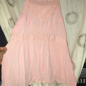 Pink halter top
